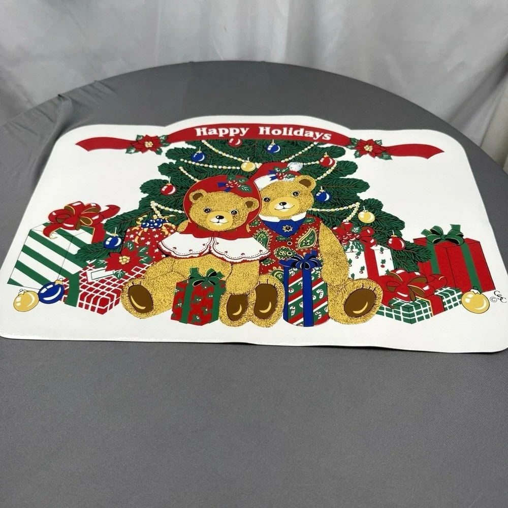 Happy‎ Holidays Teddy Bear Placemats 18